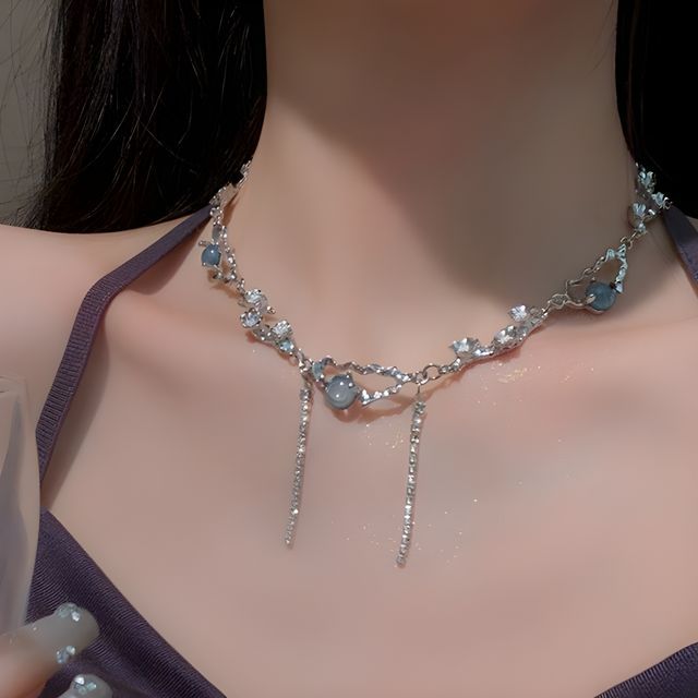 Necklace Rhinestone FashionChic