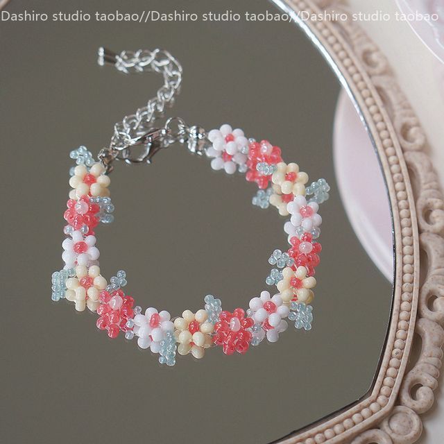 Bracelet Alloy Floral FashionChic