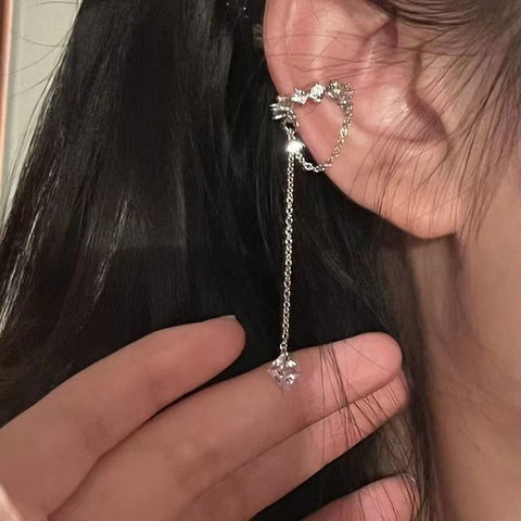 Earring Alloy Cuff Rhinestone FashionChic