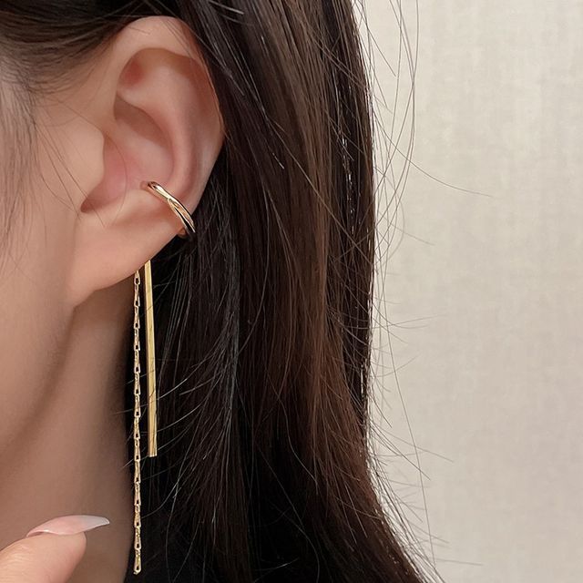 Alloy Earring Fringed Cuff FashionChic