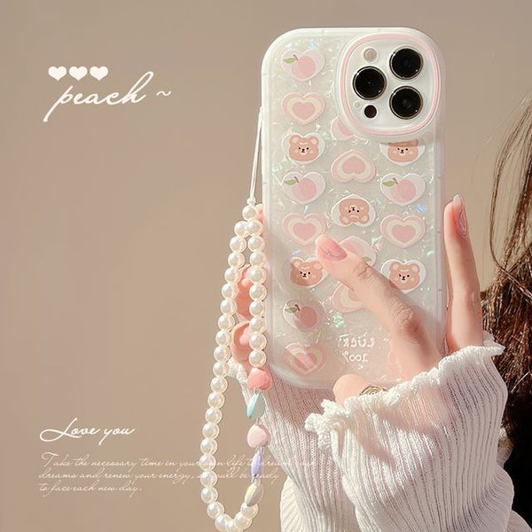 Phone Heart Case Bear FashionChic