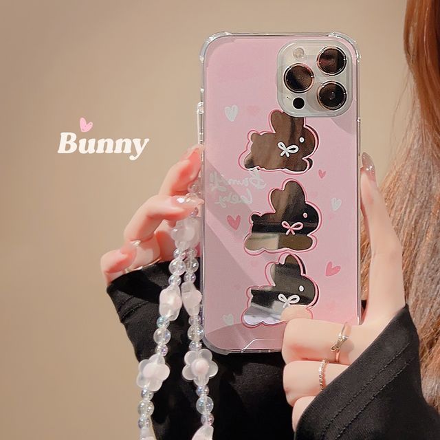 Rabbit Phone Mirrored Case FashionChic