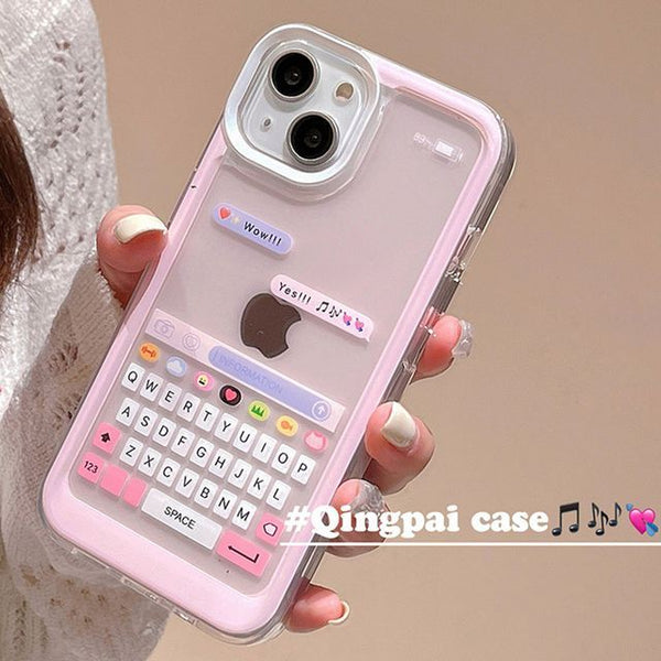 Case Keyboard Print Phone FashionChic
