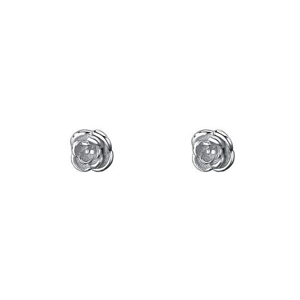 Earring Sterling Floral Silver FashionChic