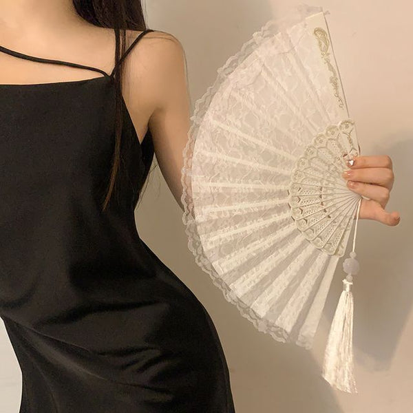 Hand Fan Chinese / Scrunchie Traditional Character FashionChic