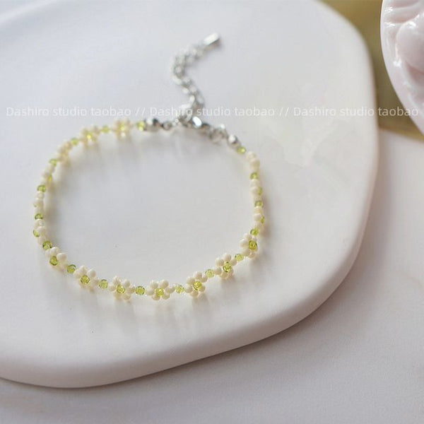 Acrylic Set / Ring Floral Bracelet FashionChic