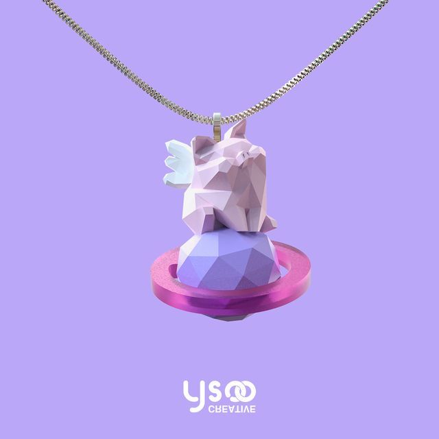 Pig Necklace Planet FashionChic