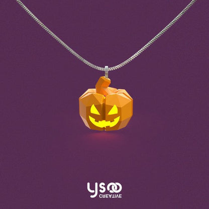 Lantern Halloween Pumpkin Necklace FashionChic