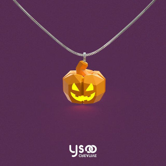 Lantern Halloween Pumpkin Necklace FashionChic