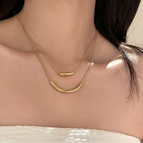 Necklace Pendant Curve FashionChic