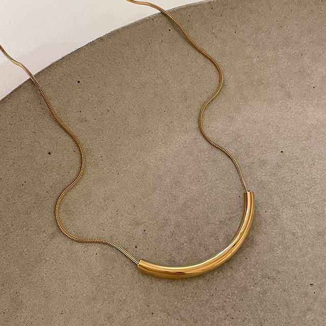 Necklace Pendant Curve FashionChic
