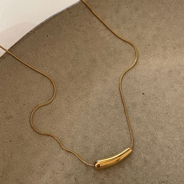 Necklace Pendant Curve FashionChic