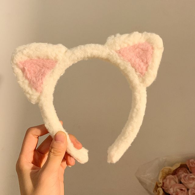 Cat Chenille Ear Headband FashionChic