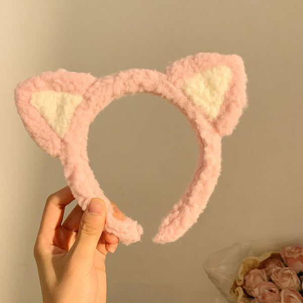 Cat Chenille Ear Headband FashionChic