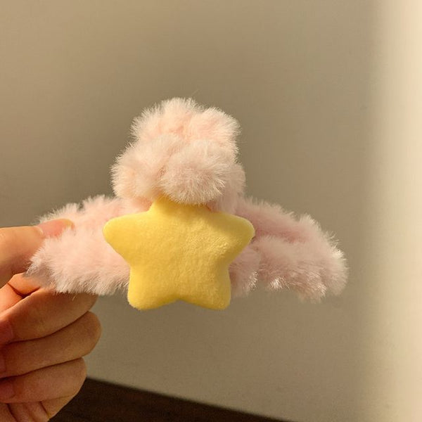 Star Hair Chenille Clamp FashionChic
