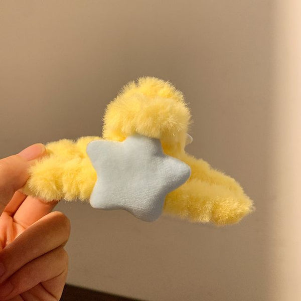 Star Hair Chenille Clamp FashionChic