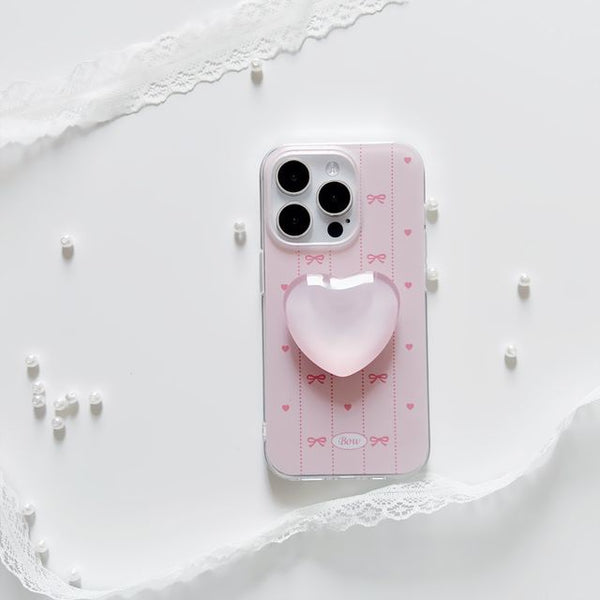 Stand Case Bow / Phone Heart FashionChic
