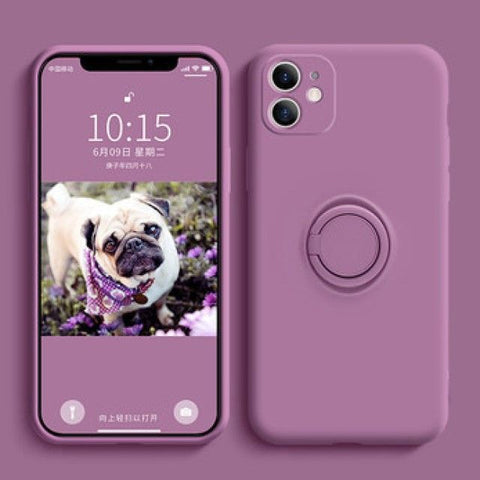 Stand Phone Ring Case Plain FashionChic