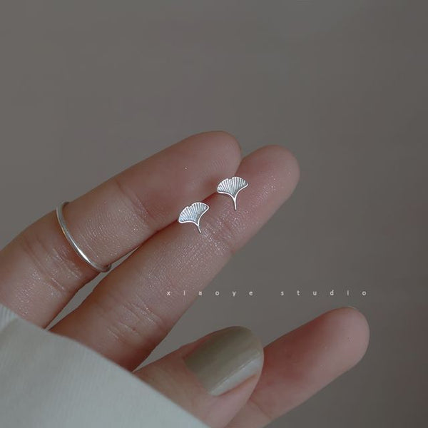 Leaf Silver Earring Stud FashionChic