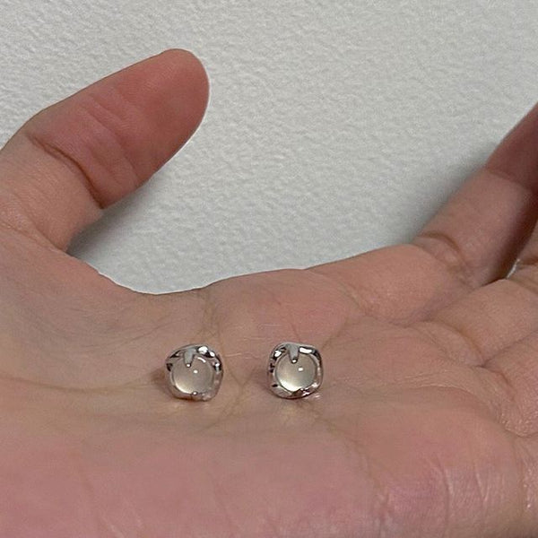 Stud Agate Earring Alloy FashionChic