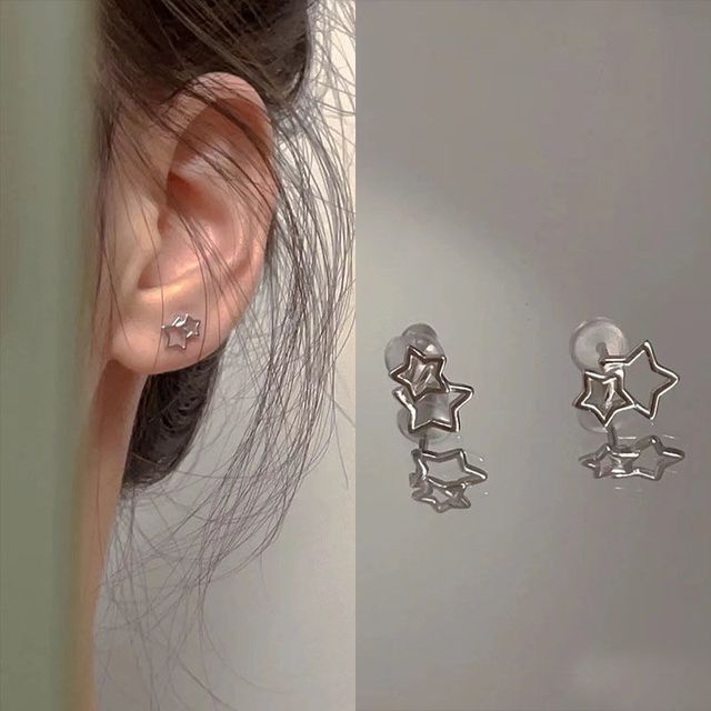 Star Earring Alloy Stud FashionChic