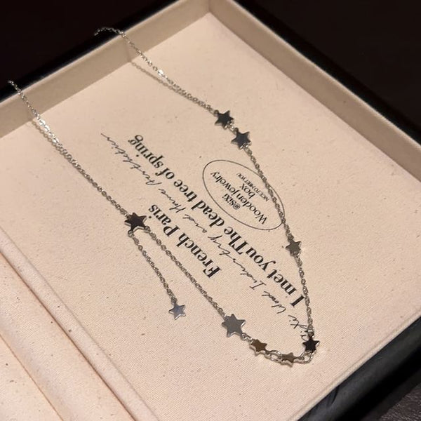 Alloy Choker Set Pendant Star Heart Necklace / FashionChic