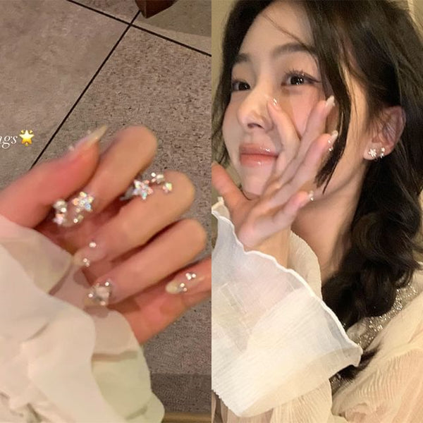 Cuff Alloy Pearl Faux Rhinestone Star Ear FashionChic