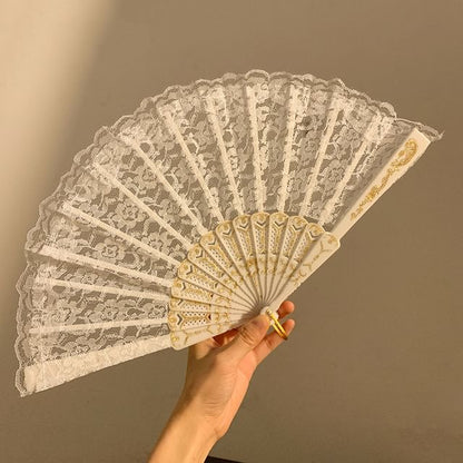 Hand (Various Designs) Foldable Fan Lace FashionChic