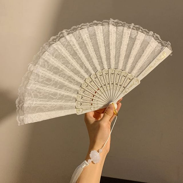 Hand (Various Designs) Foldable Fan Lace FashionChic