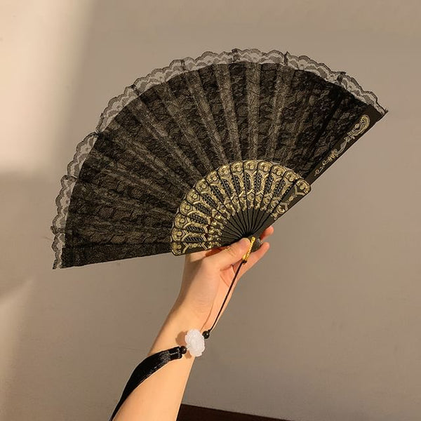 Hand (Various Designs) Foldable Fan Lace FashionChic