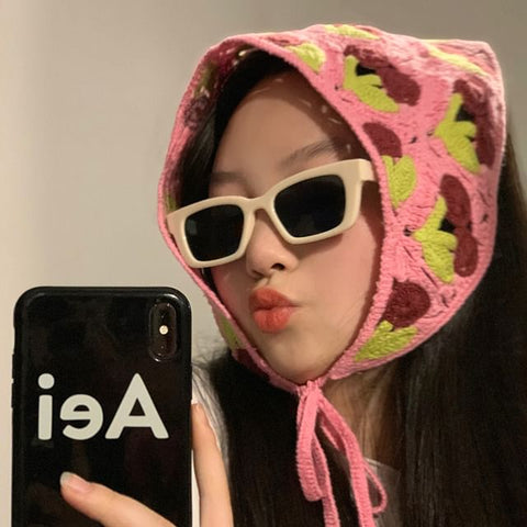 Triangle Knit Sunglasses Vintage (Various Designs) Headband / Square FashionChic