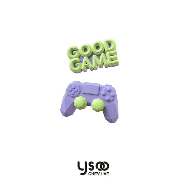 Clip-On Lettering Drop Asymmetrical Earring / Cuff Ear Gamepad FashionChic