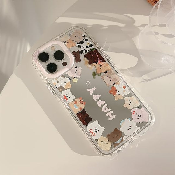 Case Mirrored Phone Cat FashionChic