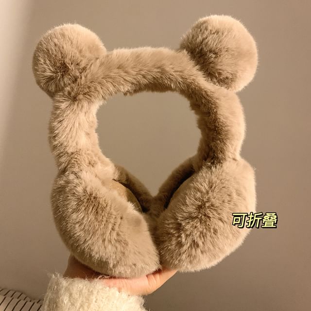 Earmuffs Bear Chenille Ear FashionChic