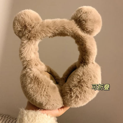 Earmuffs Bear Chenille Ear FashionChic