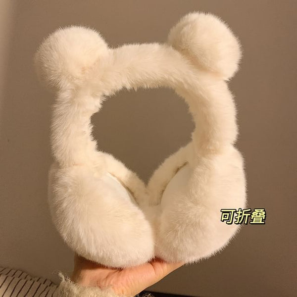 Earmuffs Bear Chenille Ear FashionChic
