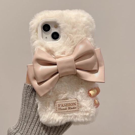 Chenille Bow Case Phone FashionChic