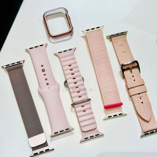 Silicone / Case Strap Band Milanese Nylon Protective Apple Plastic Watch FashionChic