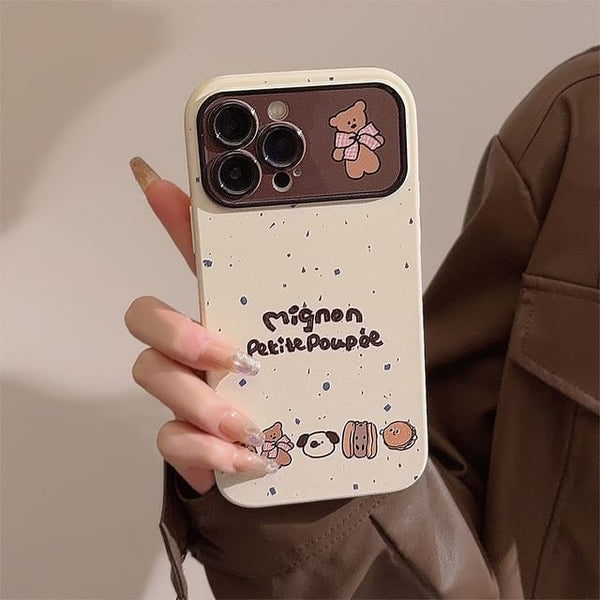 Lettering Cartoon Phone Case FashionChic