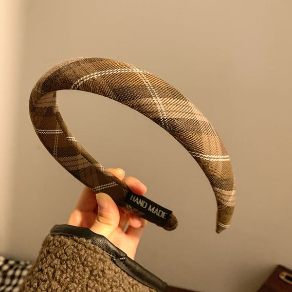 Headband Plaid FashionChic