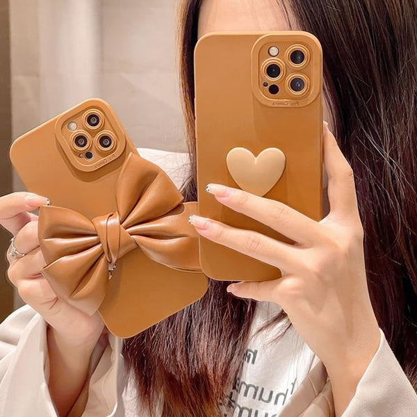 Bow / Case Heart Phone FashionChic