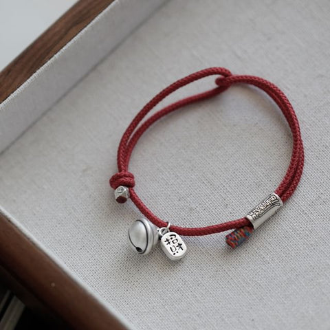 Bracelet Bell String Silver FashionChic