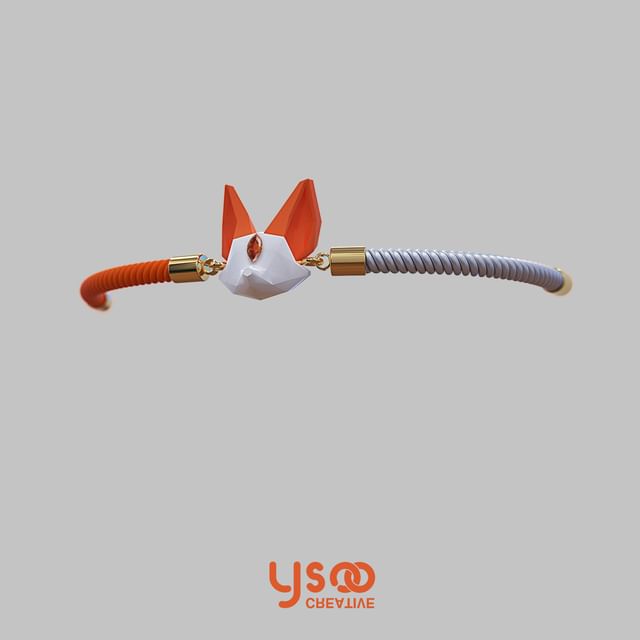 Poly Low Acrylic Fox Cord Bracelet FashionChic