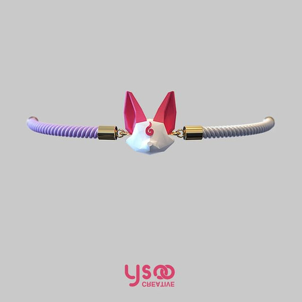 Poly Low Acrylic Fox Cord Bracelet FashionChic