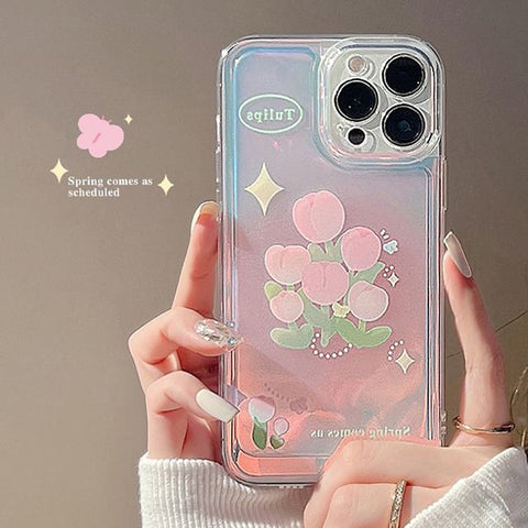 Tulip Holographic Phone Case FashionChic