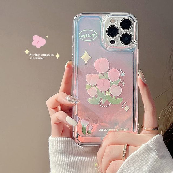 Tulip Holographic Phone Case FashionChic