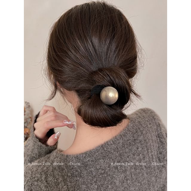 Faux Set Tie Pearl Hair / FashionChic