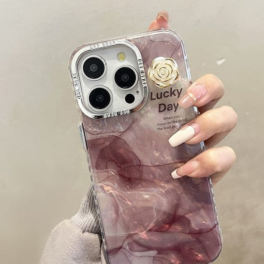 Print Phone Floral Case Marble FashionChic