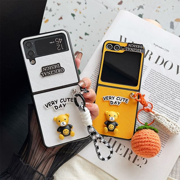 Lettering Phone Case Bear FashionChic