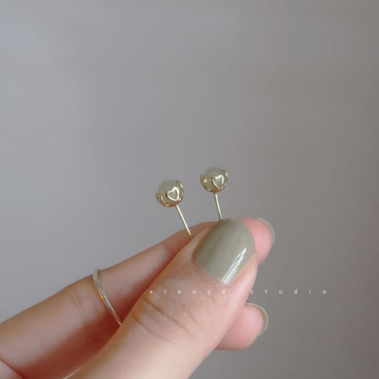 Sterling Stud Earring Silver Bead FashionChic